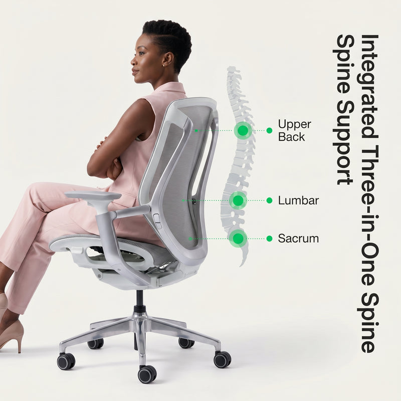 Integrated 3-in-1 Spine Support