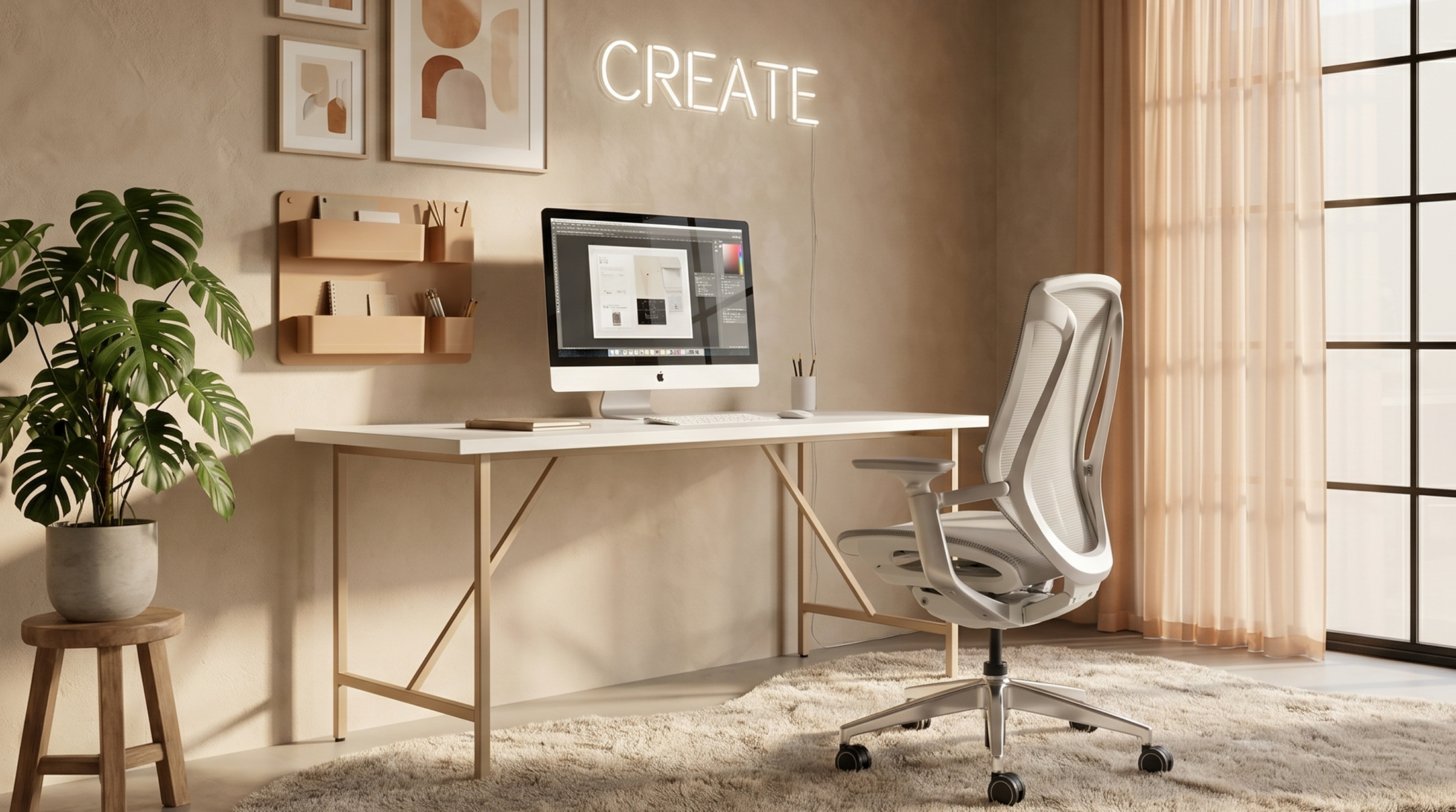 Vatalla chair in a calm home workspace