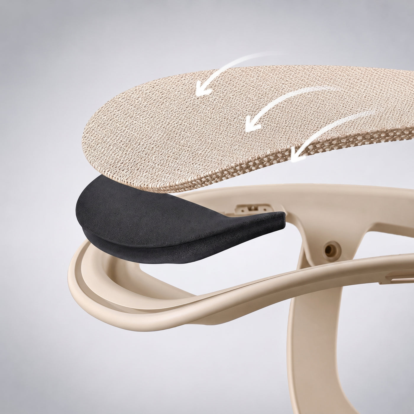 O2 cotton-padded seat detail
