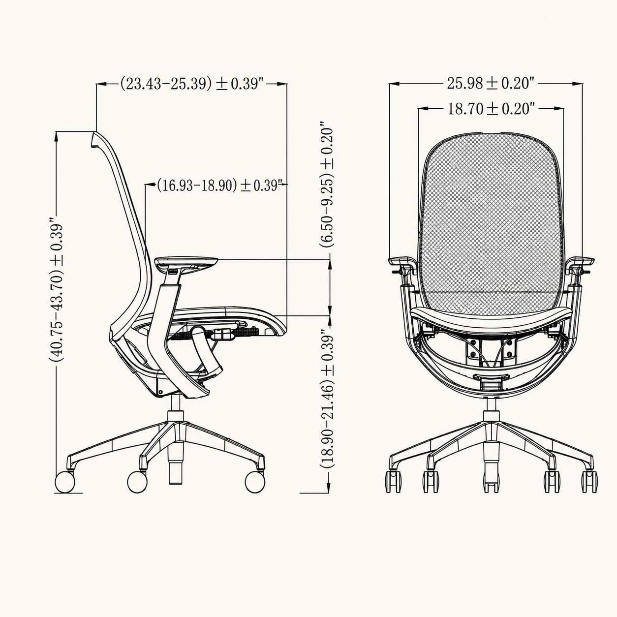 O2 Reserve dimensions